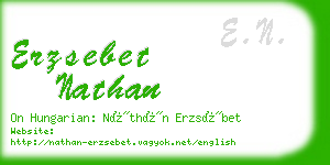 erzsebet nathan business card